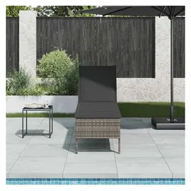 vidaXL Sonnenliege 200 x 55 x 98 cm Grau