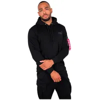 Alpha Industries Back Print Kapuzenpullover Black L