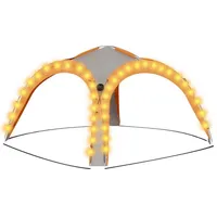 VidaXL Partyzelt mit led und 4 Seitenwänden 3,6x3,6x2,3 m