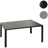Mendler HWC-N40 Bistrotisch 140 x 80 x 72 cm Anthrazit