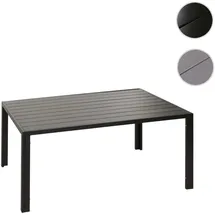 Mendler HWC-N40 Bistrotisch 140 x 80 x 72 cm Anthrazit