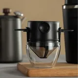 Wiederverwendbarer Doppelwandiger Edelstahl-kaffeefilter Für Die Perkolationsmethode