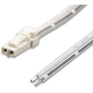 ISOLED MiniAMP Anschlussstecker male, 30cm, 2-polig, weiß, max. 3A