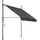 Tectake tectake® Klemmmarkise, mit Handkurbel, höhenverstellbar - 304 cm, einfache Montage