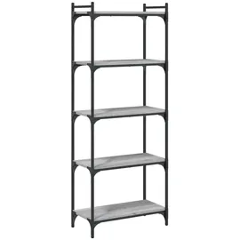 vidaXL Bücherregal 5 Böden 60 x 30 x 154 cm Grau