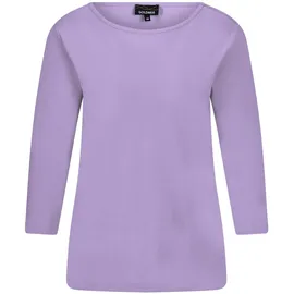GOLDNER Basic Shirt mit U-Boot-Ausschnitt in flieder | Gr.: 44
