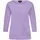 GOLDNER Basic Shirt mit U-Boot-Ausschnitt in flieder | Gr.: 44