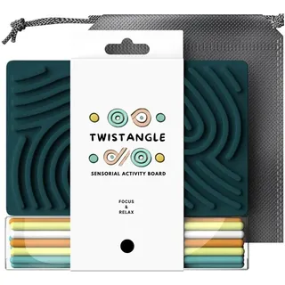 Twistangle Montessori Spielzeug Set für Kinder, Ruhe und Entspannung, sensorisches Brett, Spielzeug zum Stressabbau und Lernen, kompakt für Reisen, kreatives Konzentrationsspielzeug