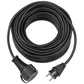 Brennenstuhl Gummi-Verlängerungskabel IP44 10 m schwarz H05RR-F 3G1,5