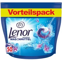 LENOR PODS® Universal Waschkapseln Vollwaschmittel 50 Waschladungen, Aprilfrisch, Langanhaltende Frische Und Geruchsentfernung Bei Kaltwäsche