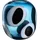 LEONARDO Vase OCCHI BLU (LBH 17.40x22.40x22 cm) - blau - LBH 17.40x22.40x22 cm