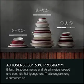 AEG GU620B2SFM Unterbau-Geschirrspüler (Unterbaugerät, 600 mm, Weiß)