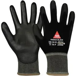 Hase Montagehandschuhe Padua Black Größe 9, Nylon