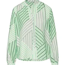 s.Oliver Viskosebluse mit Raffung und All-over-Print - 46