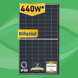 Campergold Solarmodul 440W Bifazial Glas-Glas Photovoltaik Solarpanel