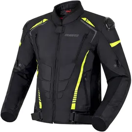OZONE MOTO Pulse Motorradjacke Herren | Ellbogen und Schultern Protektoren | Abnehmbare Wasserdichte Membran | Abnehmbare Thermofutter | Schulterschleifer | 3 Belüftungskanäle