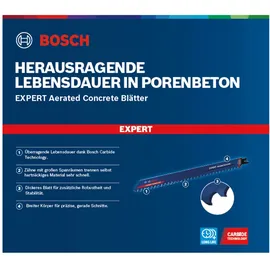 Bosch EXPERT Aerated Concrete S 1241 HM Säbelsägeblatt 3 Stück
