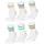 Occulto Roger Tennissocken 6er Pack Weiß/Türkis 43-46