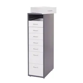 Mendler Boston Rollcontainer 110x28x41 cm dunkelgrau