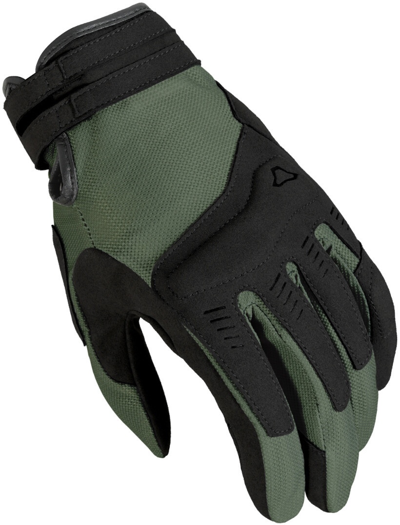 Macna Darko Motorfiets handschoenen, zwart-groen, M