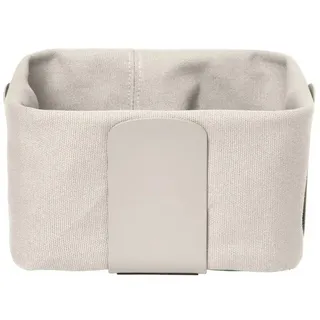 BLOMUS Brotkorb -DESA- | Stahl pulverbeschichtet/100% Baumwolle | Sharkskin | Größe S | H 10 cm x B 20 cm x T 20 cm