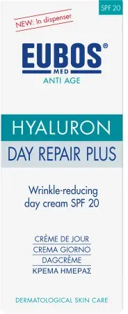 Eubos Anti Age Hyaluron Day Repair Plus SPF20 Schützende Anti-Falten Tagescreme Pumpflakon 50ml