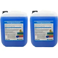 Faba Chemie FABA Flüssigwaschmittel Konzentrat Vollwaschmittel 2x10 L blau