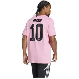 adidas Messi Name and Number Graphic T-Shirt Easy Pink M