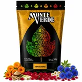 Yerba Mate Tee Monte Verde mit Ashwagandha 500g - Brasilian mate-tee mit Ashwagandha und Kräuter - Ohne künstliche Zusatzstoffe, natürliches Aroma | Green Mate Tea loose 0,5kg with herbs