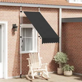vidaXL Klemmmarkise 100 cm Anthrazit