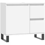 vidaXL Badschrank Weiß 65x33x60 cm Holzwerkstoff