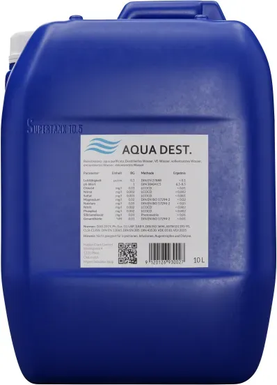 LabWater Reinstwasser im Kanister, 10 Liter