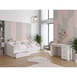 58 aufm Kessel KINDERZIMMER SET Parisot Sleep 3-tlg. Holzdekor Weiß/Eiche