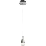 GLOBO Hängeleuchte 1-flg. 12 cm rund nickel matt Acryl