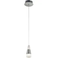 GLOBO Hängeleuchte 1-flg. 12 cm rund nickel matt Acryl