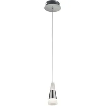 GLOBO Hängeleuchte 1-flg. 12 cm rund nickel matt Acryl