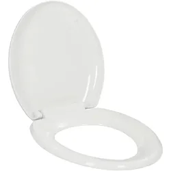 vidaXL Toilettensitz mit Absenkautomatik und Quick-Release-Design Weiß
