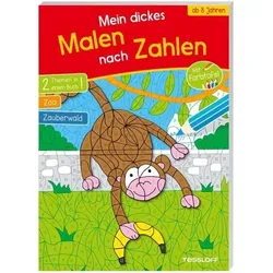 TESSLOFF 378864498 Mein dickes Malen nach Zahlen Ab 8 Jahren