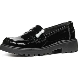 GEOX J Casey Girl C Moccasin, Black, 36 EU