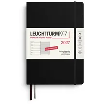 leuchtturm1917 gmbh, am spakenberg 45, 21502 geesthacht, kontakt@leuchtturm1917.com Wochenkalender & Notizbuch Medium A5 schwarz 2027