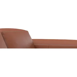flexlux Ecksofa FLEXLUX "Lucera Chaislongue rechts oder links, L-Form, bequem", braun (old chestnut braun), B:251cm H:73cm T:171cm, 100% Echteder, Sofas, Ecksofa, modern & anschmiegsam, Kaltschaum, Stahl-Wellenunterfederung