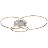 GLOBO LED Deckenlampe, Ringe-Design, Metall, L 68 cm