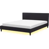 Beliani Fitou 180 x 200 cm Schwarz