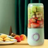 Entsafter, Tragbare Elektrische Zitruspresse, Smoothie-mixer, 6 Klingen, Mini-mixer, Usb, Wiederaufladbar, 500 Ml, Grün