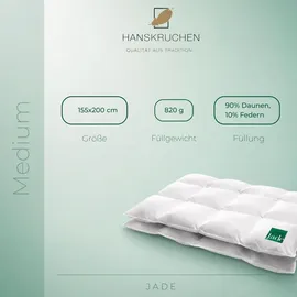 HANSKRUCHEN Hanskruchen, Jade 820 g, Daune, 155 x 200 cm