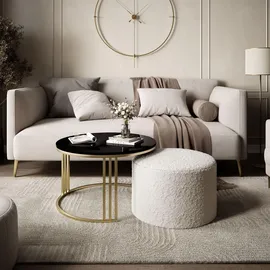 lookway LORI Beige Metall 70 x 49 cm