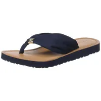 Tommy Hilfiger Damen Flip Flops Elevated Beach Sandal Zehentrenner, Blau (Space Blue), 38 - 38 EU