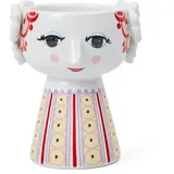 Bjørn Wiinblad Eva aus Keramik in Form Einer Frau in rottönen, ideal für Teelichter, Höhe: 9,5cm - Duchmesser 8cm, Rot