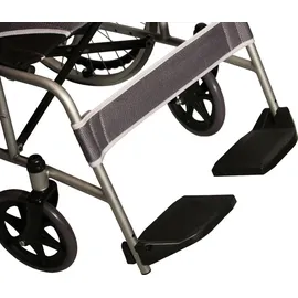 Antar Leichter Rollstuhl AT52301 faltbar grau/schwarz