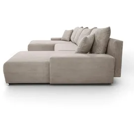kaiser möbel Ecksofa, Sofa U form, Couch U form Livorno U stoff Poso Beige - Beige